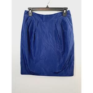 Banana Republic Women's Navy Blue Pencil Skirt In Size 4 Sheen